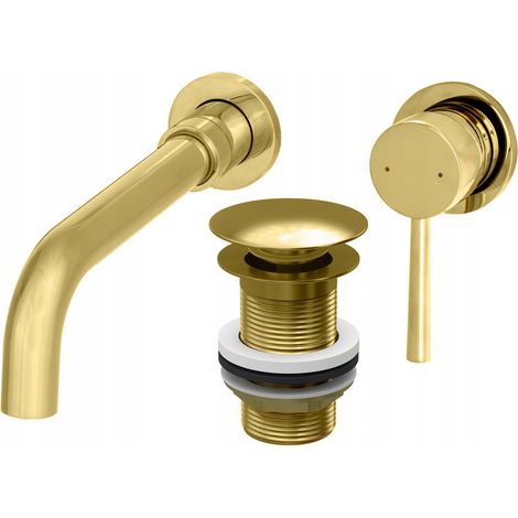MÉLANGEUR DE BOÎTES D'OR POUR INSTALLATION DISSIMULÉE KIVO CLICK PLUG AVEC TROP-PLEIN (1/5)