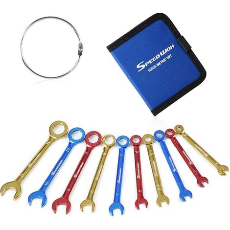 Lot de 10 mini clés mixtes 4-11mm, (1/2)
