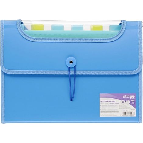 A4 Vfile-Ordner mit 12 Trennblättern, blauer Strigo