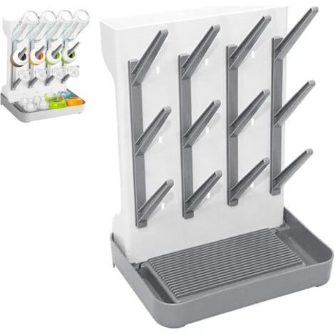 Trockenständer Babyflaschen, Support De Séchage pour Biberons, Support De Séchage Vertical Peu Encombrant, Support de séchage de biberon, Supports De SéChage De Bouteilles Amovible, für Babyflaschen (1/5)