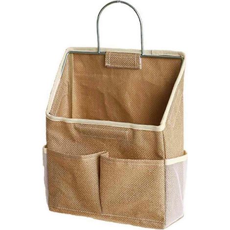 Hängende Aufbewahrungstasche aus Stoff für Tür, Kleiderschrank oder Schreibtisch (wie abgebildet). (1/5)