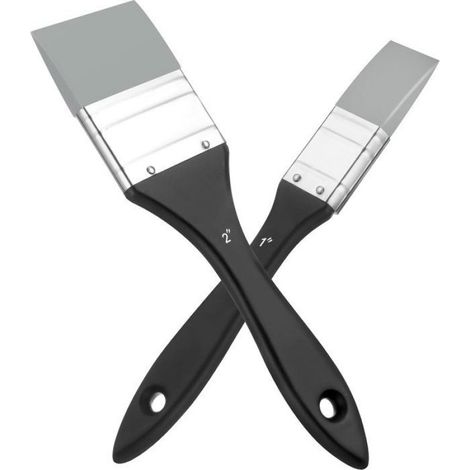 Pinceau En Silicone - Changement De Couleur - Outil De Peinture Flexible - Lot De 2 - 2,5 Cm Et 5 Cm (1/5)