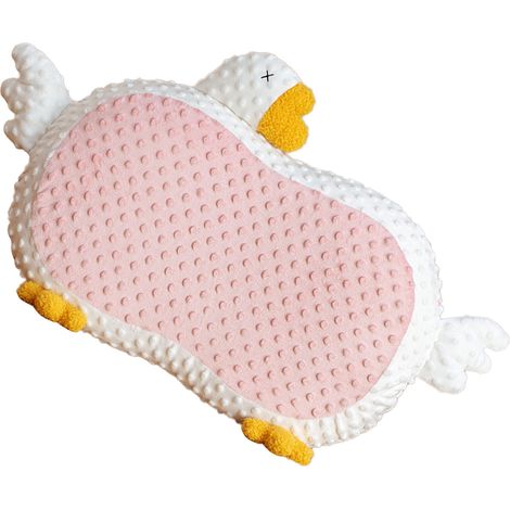 Coussin décoratif en forme de ventre de chat, en mousse à mémoire de forme à rebond lent, rose, en forme d'oie. Coussin individuel duveteux. (1/5)
