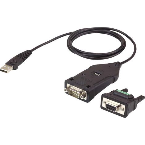 Aten UC485 Parallelkabel Schwarz 1,2 m USB Typ-A DB-9 (1/5)
