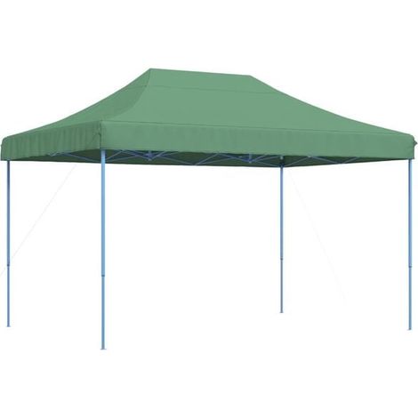 Tente de réception pliable verte, dimensions 410 x 279 x 315 cm (1/5)
