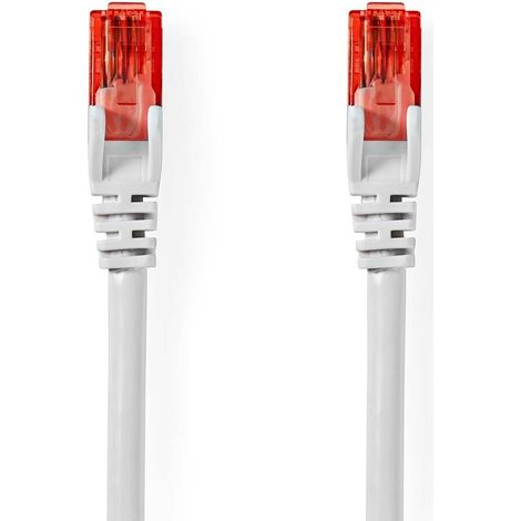 Nedis CAT6-Netzwerkkabel / RJ45 Stecker / RJ45 Stecker / U/UTP / 3.00 m / Rund / PVC / Weiss / Label