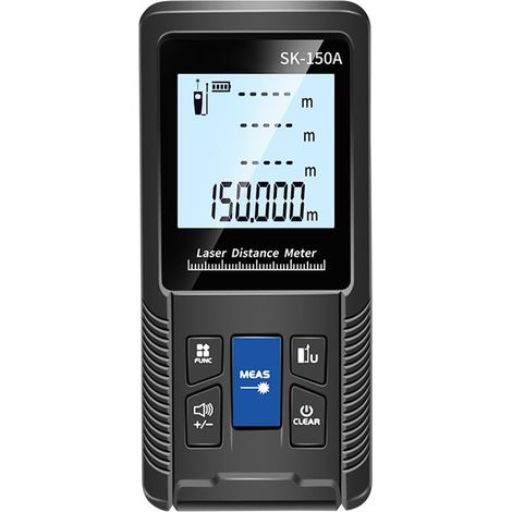 150m laser rangefinder with 20 data memory, for measuring surfaces and volumes in building construction and interior design. (SK-150A)