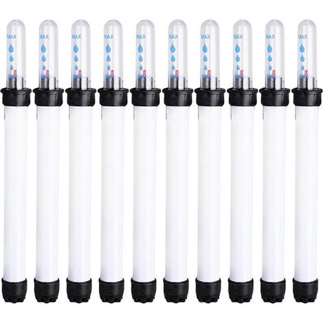 Indicateur de niveau d'eau, lot de 10 indicateurs d'eau pour plantes de 20 cm (7,9 pouces), indicateur d'eau visible pour plantes d'intérieur, niveau d'eau (1/5)