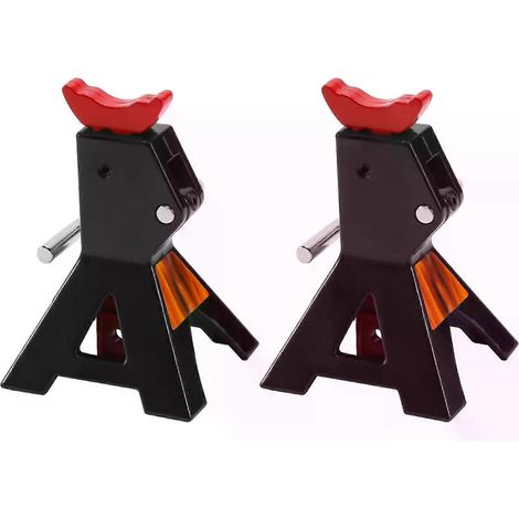 2 pièces Cric simulé en métal de 3 tonnes, support de réparation réglable en hauteur, outil de levage pour scène (1/4)