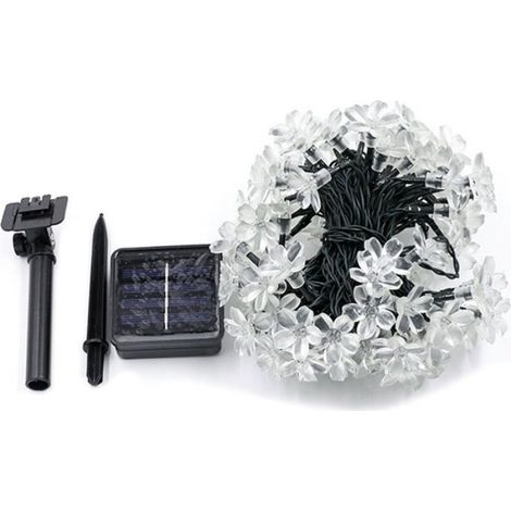 Guirlande Lumineuse Solaire - 12 M - 100 LED - Extérieur Jardin Noël Fêtes - Multicolore ×1 (1/3)