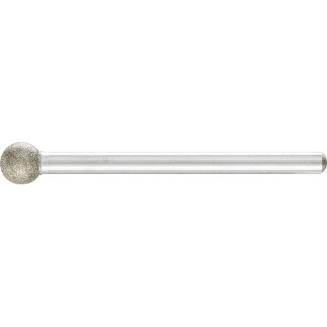 PFERD TOOLS Diamant-Schleifstift Kugel Ø6,0mm Schaft-Ø3 mm D91 (fein) zum Gravieren und Entgraten (1/4)