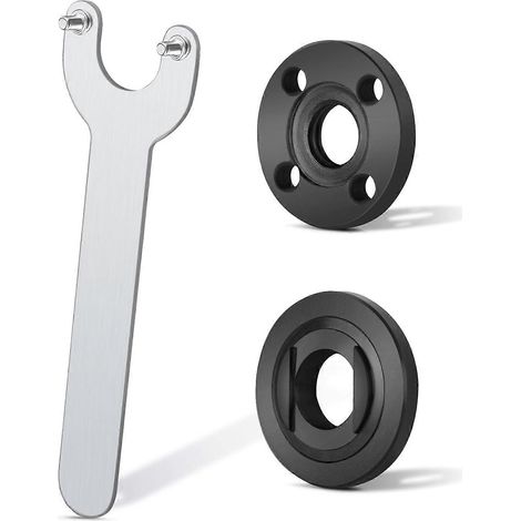 Kit d'accessoires pour meuleuse d'angle professionnelle, clé à molette d'angle, acier de qualité pour une durabilité et une efficacité optimales, compatible Dewalt et Bosch. (1/4)