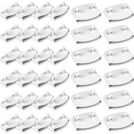 36 terminali e supporti per doghe del sommier, cappucci da 54 mm compatibili con 53-55 mm, kit completo con 24 terminali e 12 supporti centrali (1/4)