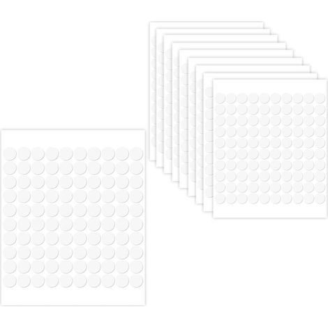 1000 Pièces Ruban Double Face Transparent Rond Points Adhésifs Autocollant Adhésif Amovible Multi-Usages Sans Trace Pour Déco[R256] (1/5)