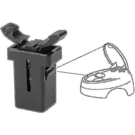 Lot de 2 loquets de rechange pour couvercle de poubelle Brabantia. (1/5)
