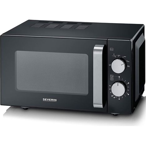 Microondas con base de vidrio SEVERIN MW 7761 - 20 L. 800 W Negro