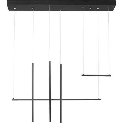 Merano Albuquerque Bar Suspension Plafonnier Sandy Noir Aluminium LED 35W 2450Lm 3000K