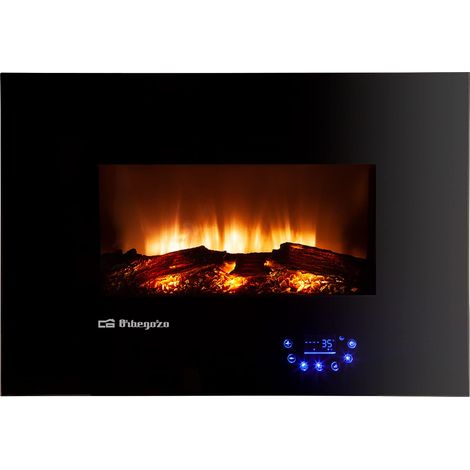 Camino Elettrico Decorativo da Parete Orbegozo CM 8000 Nero 1800 W (1/5)