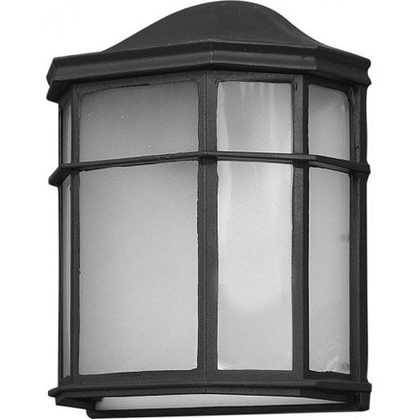 FABRILAMP Aplique negro para Exterior en Aluminio modelo BELLATRIX Ip44
