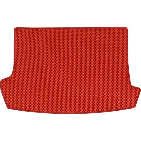 Tappetino per bagagliaio in EVA per Volkswagen T-Roc Crossover dal 2015 al 2017, motivo a nido d'ape - rosso (1/5)