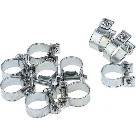 x 10 colliers de serrage pour conduite de carburant, diamètre 14-16 mm (1/5)