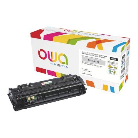 Toner Owa compatible HP 53A-Q7553A noir pour imprimante laser