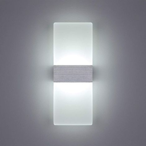 6W Applique Murale Intérieure LED 6000K Blanc Froid Acrylique Applique Murale Design Moderne Taille: 29x11CM Utilisé pour décorer le salon chambre couloir escalier étude etc. - RW (1/5)