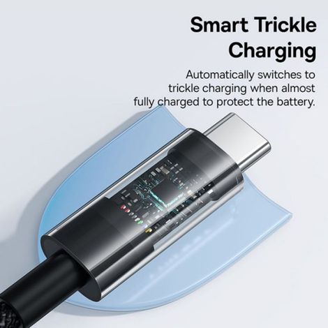 Câble Usb-C Vers Type-C - Charge 100 W - Longueur 1 M - Noir (1/5)