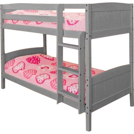 Wooden Bunk Bed in Grey