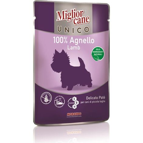 Miglior Cane Paté Agnello 100 g - Alimento completo per cani - Confezione pratica (1/2)