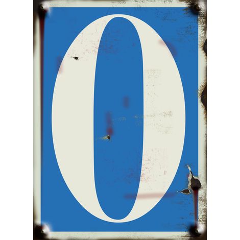 N°0 - vintage souple adhésif fond bleu - 4004600