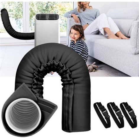 Gaine Isolante pour Tuyau de Climatiseur - Housse De Protection Pour Tuyau De Climatisation - Accessoires Pliables Et Lavables (1/5)