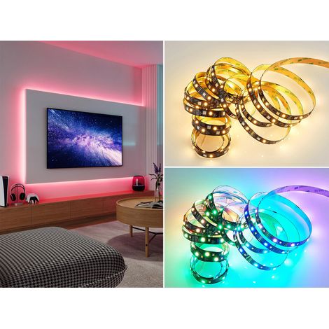 LED Streifen RACER mit Fernbedienung, RGB & Sound Control Funktion - 5 Meter (1/5)