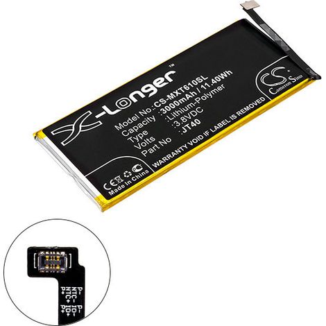 NX - Batterie téléphone, smartphone, GSM pour Motorola 3.8V 3000mAh - JT40 (1/2)