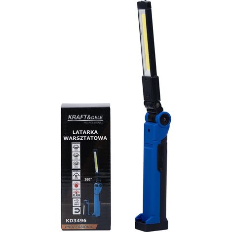 Torcia da officina a LED USB-C 200/400/800LM + luce di segnalazione KD3496 (1/5)