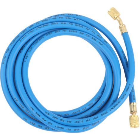 Climatiseur Tuyau de Recharge de réfrigérant climatisation réfrigération ajout d'outil Accessoire Tuyau de de réfrigérant avec vanne à Bille(3M)