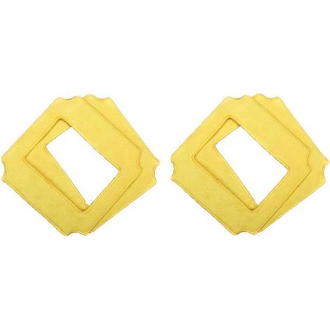 Lot de 4 balais de nettoyage pour robots lave-vitres Win660 / RL880 / RL1188 (verre), 4 balais jaunes (1/5)