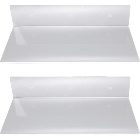 Wandschwebende Regale, Wandaufbewahrung, Acryl-Displayregal, Organizer für Badezimmer, Schlafzimmer, Wohnzimmer, Transparent (1/5)