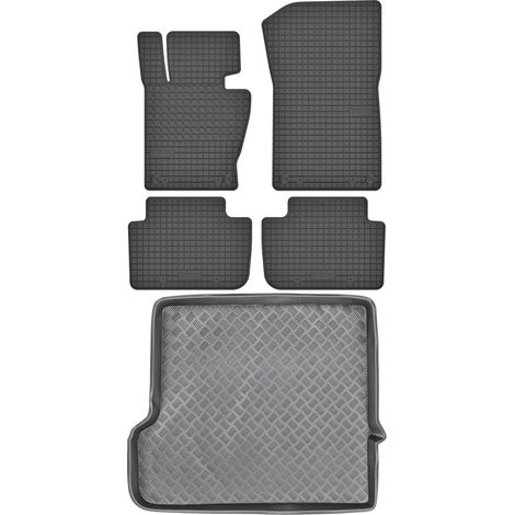 Ensemble de tapis de sol en caoutchouc pour BMW X3 E83 SUV (2003-2010) + tapis de coffre