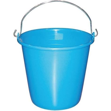 Eimer aluminium-et-plastique graduated bucket 10 Liter verzinkter Stahlgriff