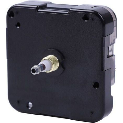 Mecanisme Horloge Quartz - Alimentation Pile AA - Pour Horloge Murale DIY - Epaisseur Max 4 mm - 1 Unite (1/5)
