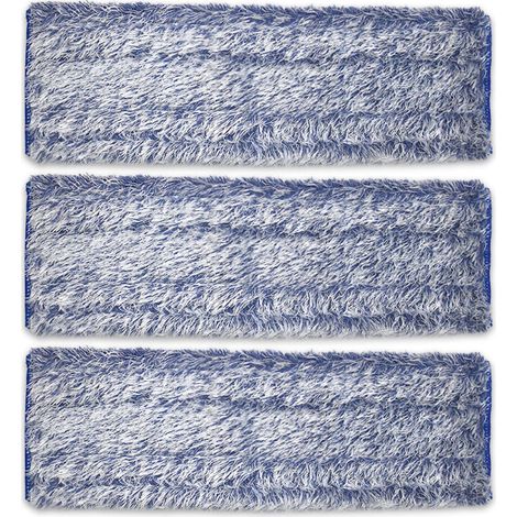 KZQ Mikrofaser-Mopp-Ersatzpads, kompatibel mit Vileda UltraMax Spray, Flachmopp, schnell trocknend, maschinenwaschbar, wiederverwendbare Werkzeuge (1/4)