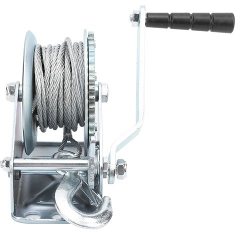 Treuil manuel 544 kg à verrouillage automatique, palan en acier allié avec crochet, accessoire de levage pour grue