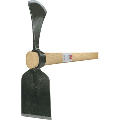 Houe de jardinier forgée 105 cm – Manche en frêne pour coupe nette – Outil professionnel pour terrains accidentés – Ideal (1/2)