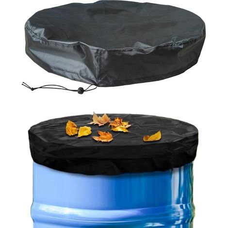 Couvercle pour Baril de Pluie Couverture Imperméable Anti-Poussière Tout-Temps Couvercle de réservoir de Stockage d'eau 200 L pour Pelouse, Jardin, Cour, Patio, Arrière-Cour, Ferme, (1/5)