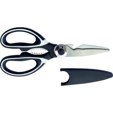 TIJERA COCINA INOXIDABLE 21CM CON FUNDA