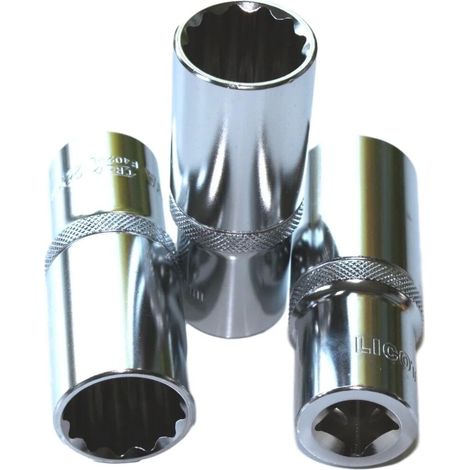 Stecknuss 1/2 Zoll, Langnuss 17mm, CR-V, Industriequalität (1/4)