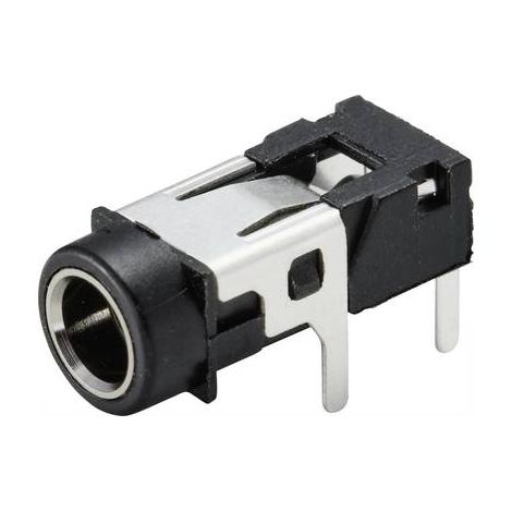 TRU COMPONENTS TC-9465728 Jack 3.5 mm embase femelle horizontale Nombre de pôles: 3 stéréo noir 1 pc(s) Y881252 (1/3)