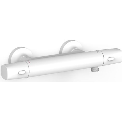 TRES 19016404BM OVER-WALL Grifo Termostático Mural Over-Wall Ducha Color Blanco Mate - ref: 19016404BM