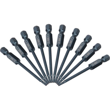 10-teiliges Set elektrischer Sechskant-Schraubendreherbits aus S2-Legierungsstahl, 6,3 mm Durchmesser, 65 mm Länge, Handwerkzeug, Hardware (1/5)